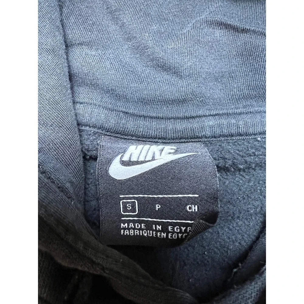 Nike Sportswear Hoodie Small Black Neon Pink Blue Palm Tree Graphic Pullover